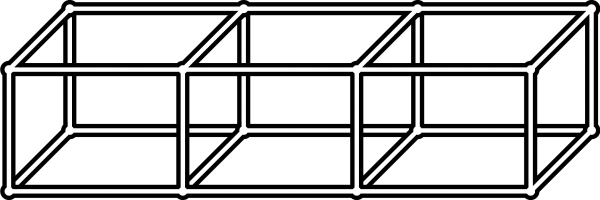 USM Struktur R 3x50 / 1x35 / 50cm